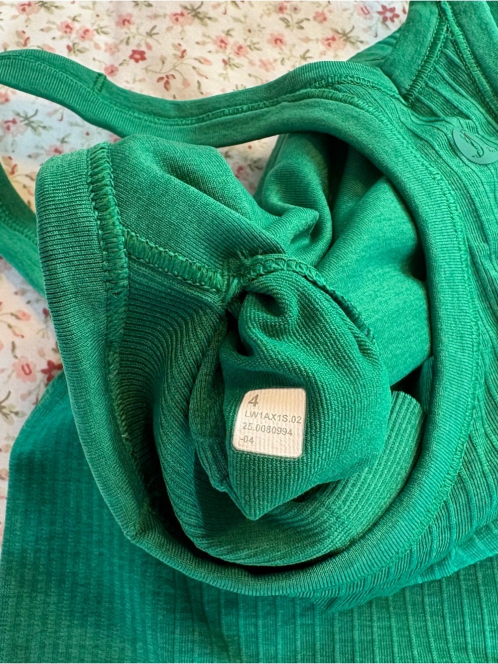 lululemon athletica Ribbed Racerback Tank in Raceway Green - Picture 8 of 8